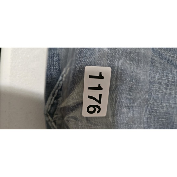 Rock Revival Womens Jeans Blue Denim Mid Rise Boot Embroidered 25 Distressed - Picture 9 of 9